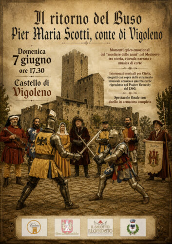 Vigoleno Borgo Medioevale - rievocazione - il buso - locandina